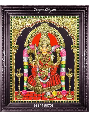 Samayapuram Mariamman Tanjore Painting